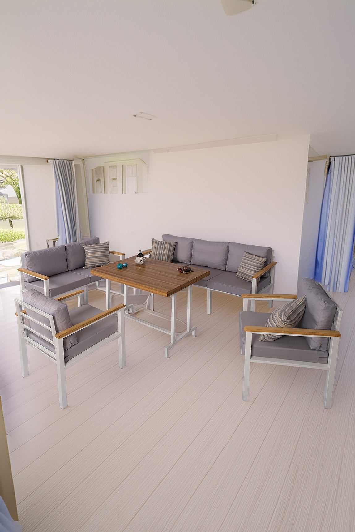 NEOKAS  Bahçe Mobilyası, 1 +1 +2+ 3+ Masa, Balkon Takımı, Kafe Koltuğu, Bekleme Alanı Koltuğu