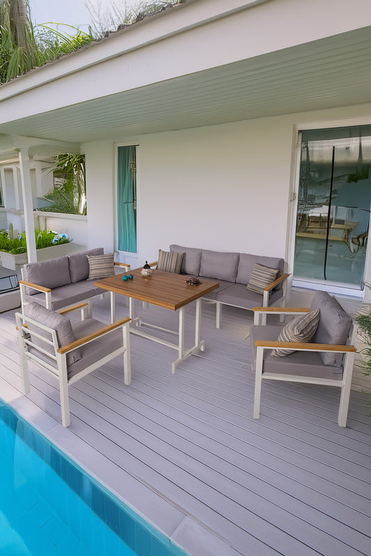 NEOKAS  Bahçe Mobilyası, 1 +1 +2+ 3+ Masa, Balkon Takımı, Kafe Koltuğu, Bekleme Alanı Koltuğu