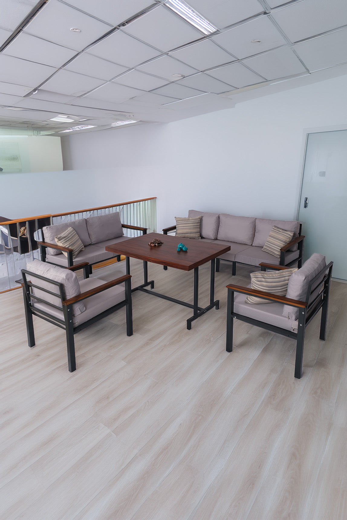 NEOKAS Bahce Mobilyası, Modern Balkon Mobilyası, Kafe Oturma Takımı, Teras Koltugu, 1+1+2+3+M