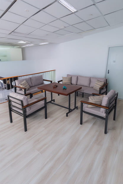 NEOKAS Bahce Mobilyası, Modern Balkon Mobilyası, Kafe Oturma Takımı, Teras Koltugu, 1+1+2+3+M