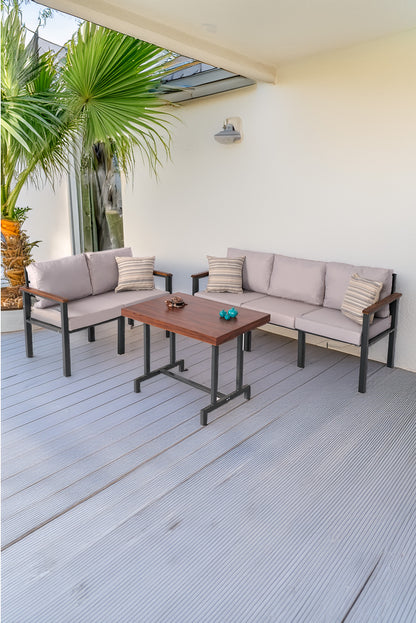 NEOKAS Bahce Mobilyası, Modern Balkon Mobilyası, Balkon Oturma Grubu, Kafe Oturma Takımı, Teras Koltugu, 2+3+M