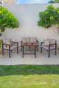 NEOKAS Bahce Mobilyası, Modern Balkon Mobilyası, Kafe Oturma Takımı, Teras Koltugu, 1+1+2+M