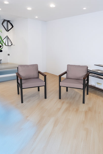 NEOKAS Bahce Mobilyası, Modern Balkon Mobilyası, Kafe Oturma Takımı, Teras Koltugu, 2 tekli Koltuk