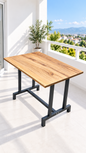 NEOKAS Balkon Masası, 60x90 cm Bahçe Sehpası, Balkon Mobilyası Orta Masa