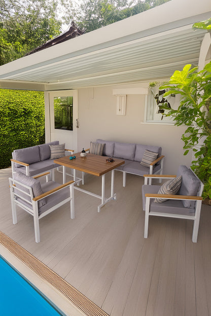 NEOKAS  Bahçe Mobilyası, 1 +1 +2+ 3+ Masa, Balkon Takımı, Kafe Koltuğu, Bekleme Alanı Koltuğu
