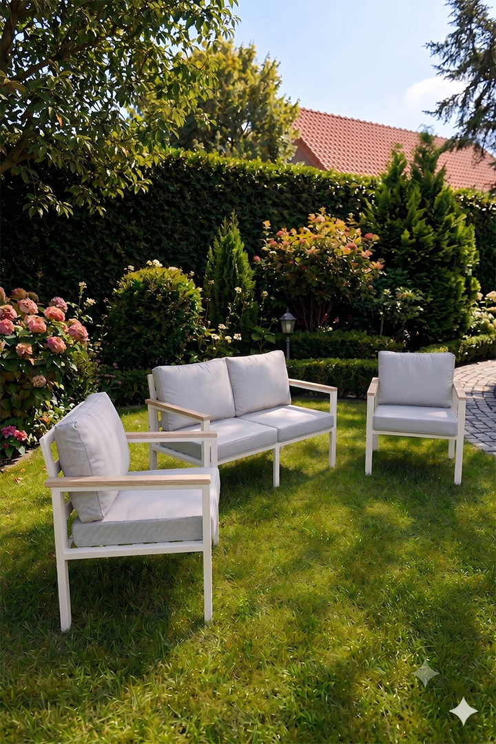 NEOKAS  Bahçe Mobilyası, 1 + 1 + 2  Bahçe Takımı, Masasız, Kafe Koltuğu, Bekleme Alanı Koltuğu,