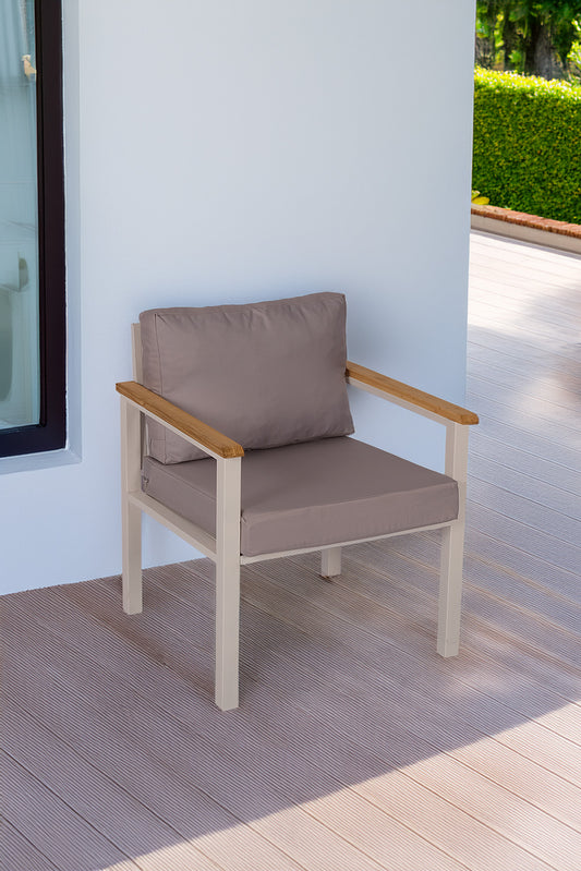 NEOKAS  Balkon Mobilyası, Bahçe Takımı, 1 Koltuk, Kafe Koltuğu, Bekleme Alanı Koltuğu
