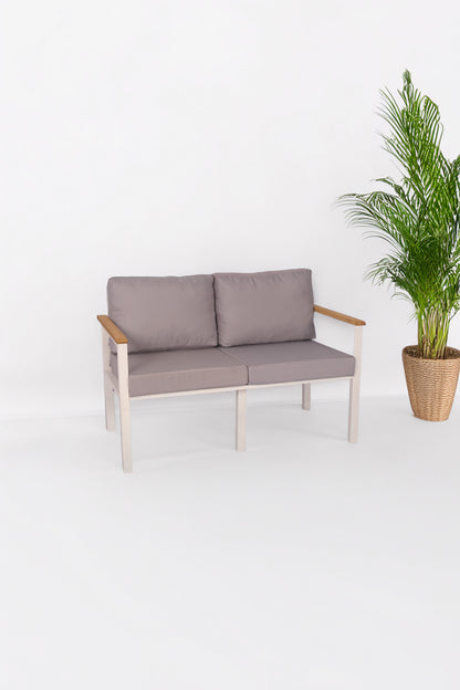 NEOKAS  Balkon Mobilyası, Bahçe Takımı, 1 ikili Koltuk, Kafe Koltuğu, Bekleme Alanı Koltuğu
