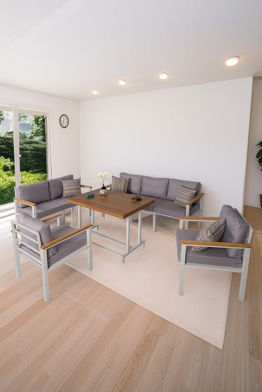 NEOKAS  Balkon Mobilyası, 1 +1 +2+ 3+ Masa, Bahçe Takımı, Kafe Koltuğu, Bekleme Alanı Koltuğu