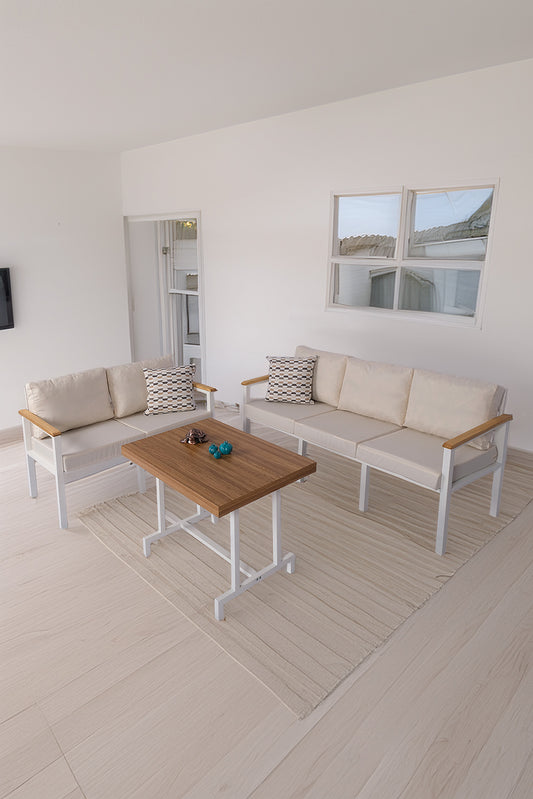 NEOKAS  Balkon Mobilyası, Bahçe Takımı, Kafe Koltuğu, Bekleme Alanı Koltuğu, 2 + 3 + Masa