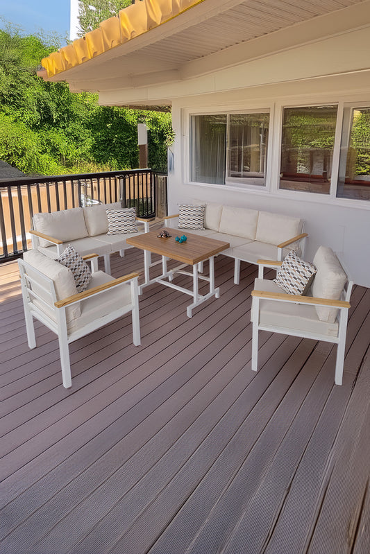 NEOKAS  Balkon Mobilyası, Bahçe Takımı, Kafe Koltuğu, Bekleme Alanı Koltuğu, 1 +1 + 2 + 3 + Masa