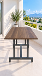 NEOKAS Balkon Masası, 60x90 cm Bahçe Sehpası, Balkon Mobilyası Orta Masa
