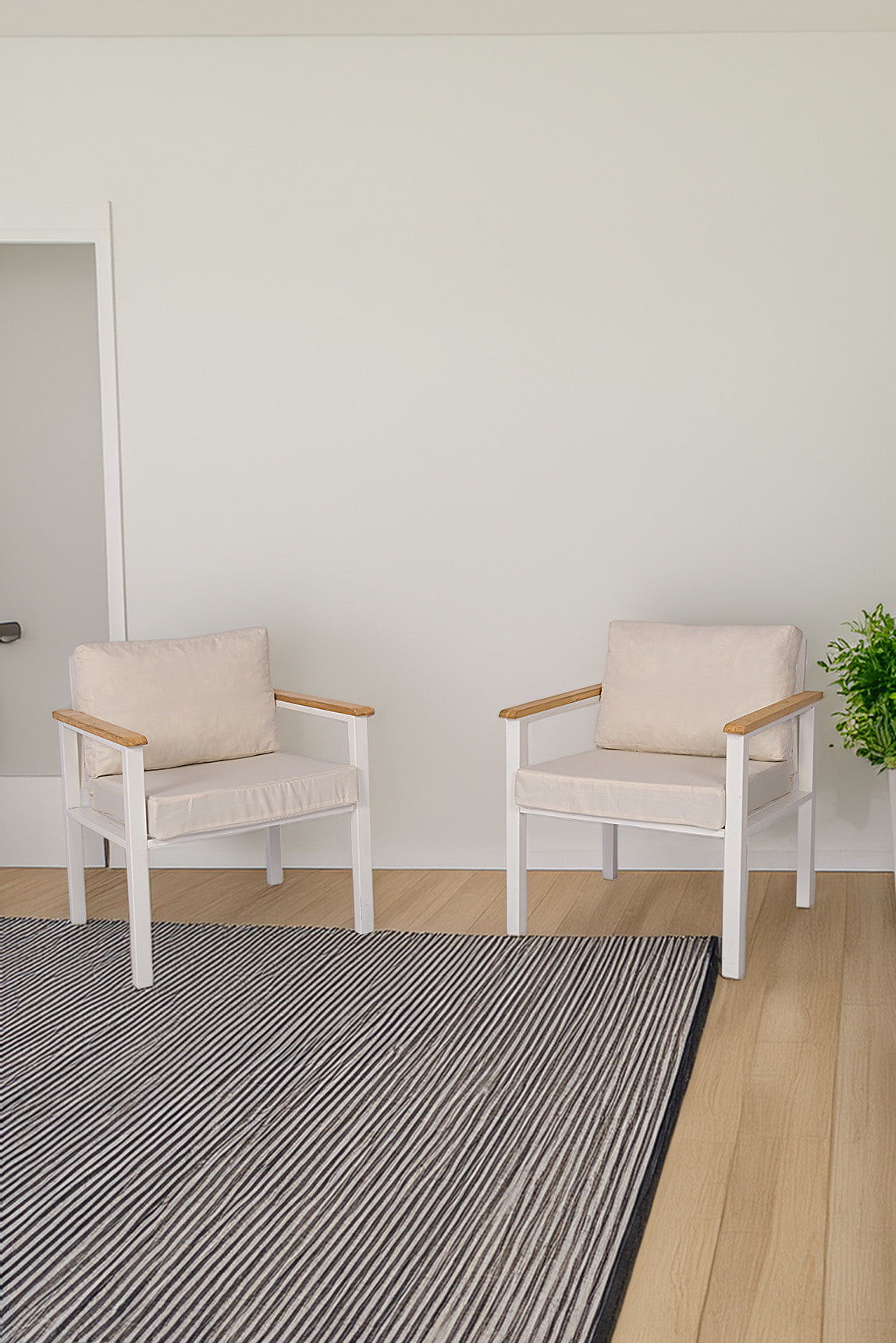 NEOKAS Metal Bahçe Oturma Grubu, Balkon Takımı, Kafe Koltuğu, Bekleme Alanı Koltuğu, 2 Adet Tekli Koltuk