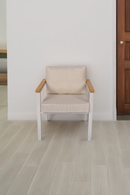 NEOKAS Metal Balkon Oturma Grubu, Bahçe Takımı, Kafe Koltuğu, Bekleme Alanı Koltuğu, 1 Adet Koltuk