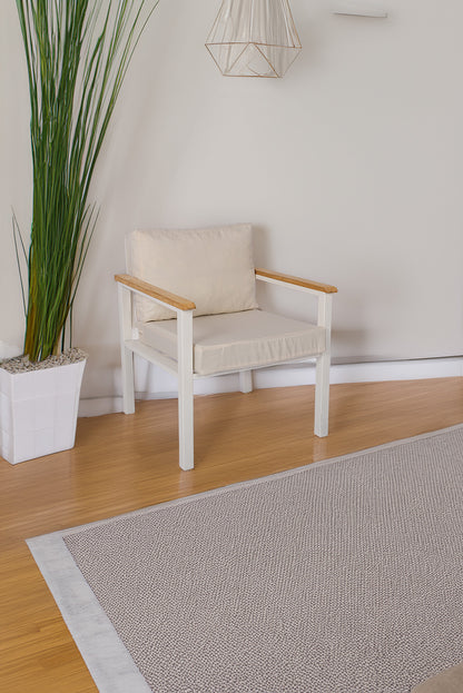 NEOKAS Metal Balkon Oturma Grubu, Bahçe Takımı, Kafe Koltuğu, Bekleme Alanı Koltuğu, 1 Adet Koltuk