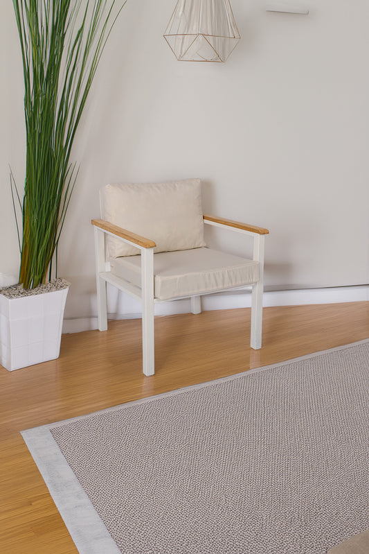 NEOKAS Metal Balkon Oturma Grubu, Bahçe Takımı, Kafe Koltuğu, Bekleme Alanı Koltuğu, 1 Adet Koltuk